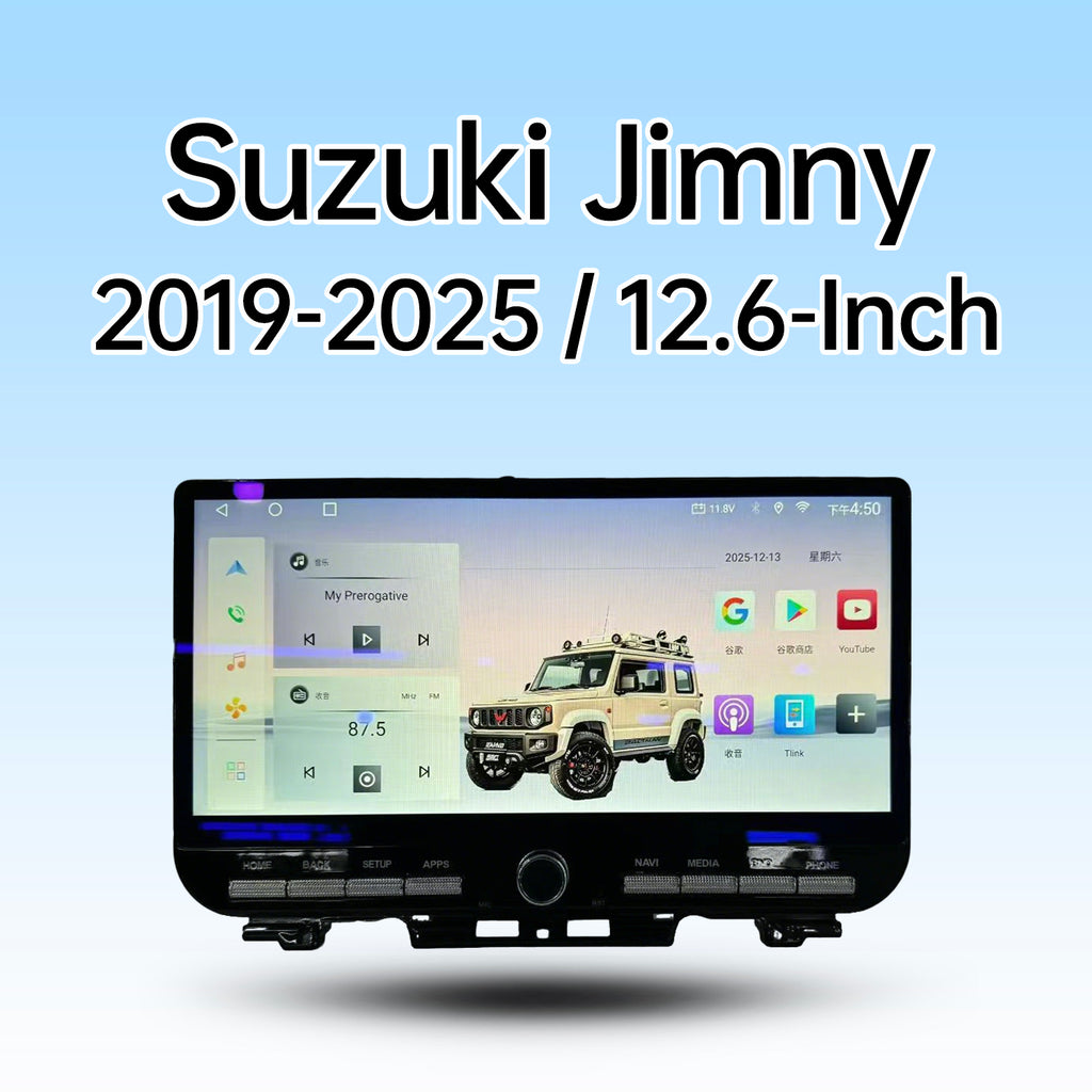 Suzuki Jimny 2019-2025 andriod streo 12.6-inch carplay andriod auto 360 panoramic view