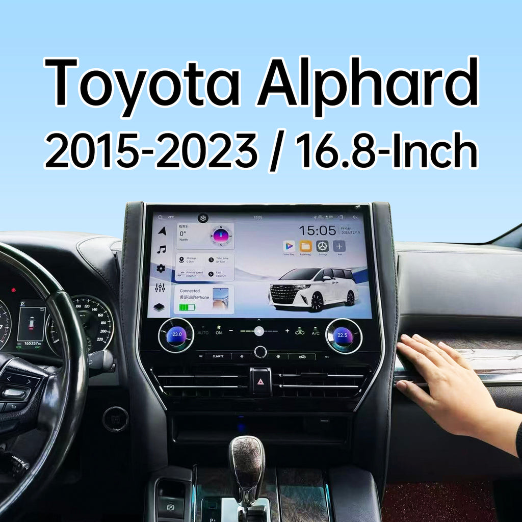 Toyota Alphard 2015-2023 16.8-inch andriod car stereo carplay andriod auto 360 panoramic view