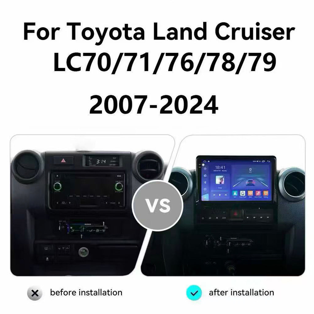 Toyota Land Cruiser LC70/LC71/LC76/LC78/LC79 car stereo andriod auto carpaly 360 panoramic view
