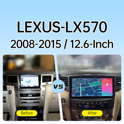LEXUS LX570 2008-2015 12.6inch car stereo carplay andriod auto 360 panoramic