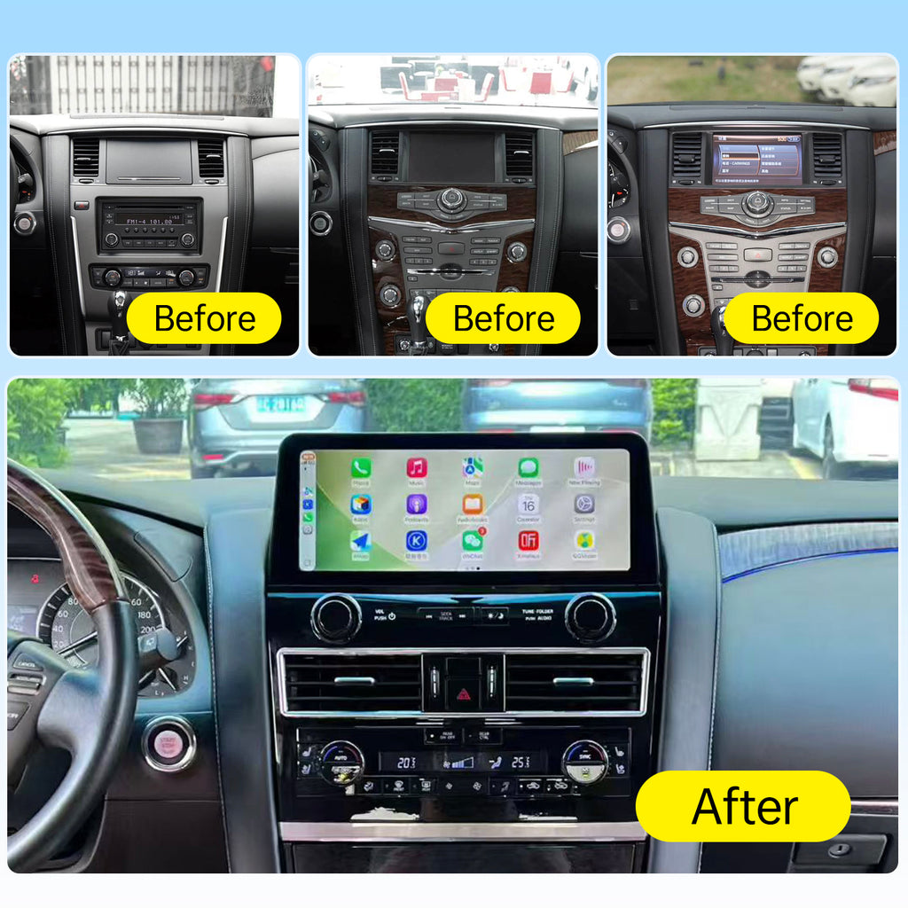 NISSAN PATROL Y62 2011-2022 upgrade Amada INFINITI QX56/QX80 2011 12.3inch car stereo