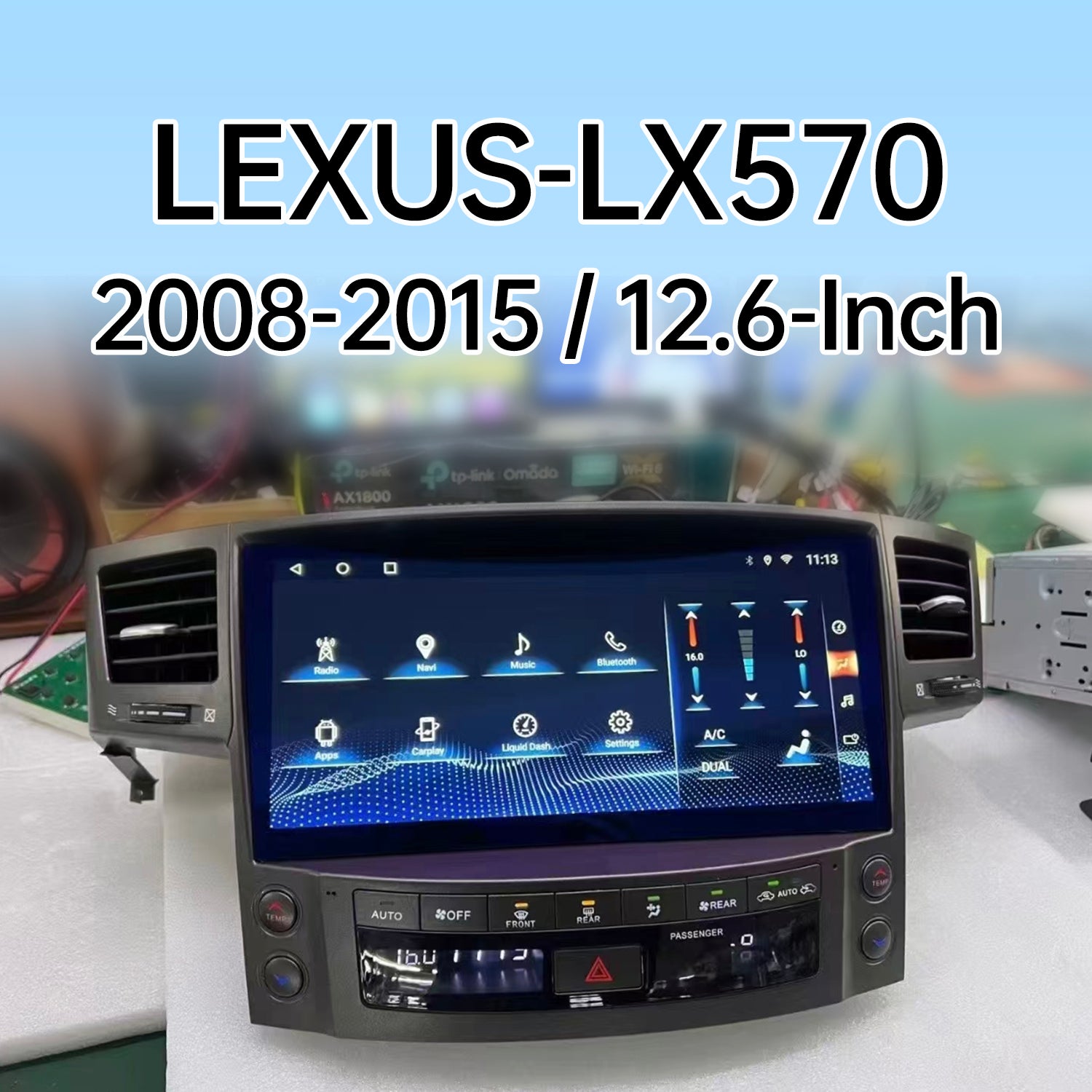 LEXUS LX570 2008-2015 12.6inch car stereo carplay andriod auto 360 panoramic