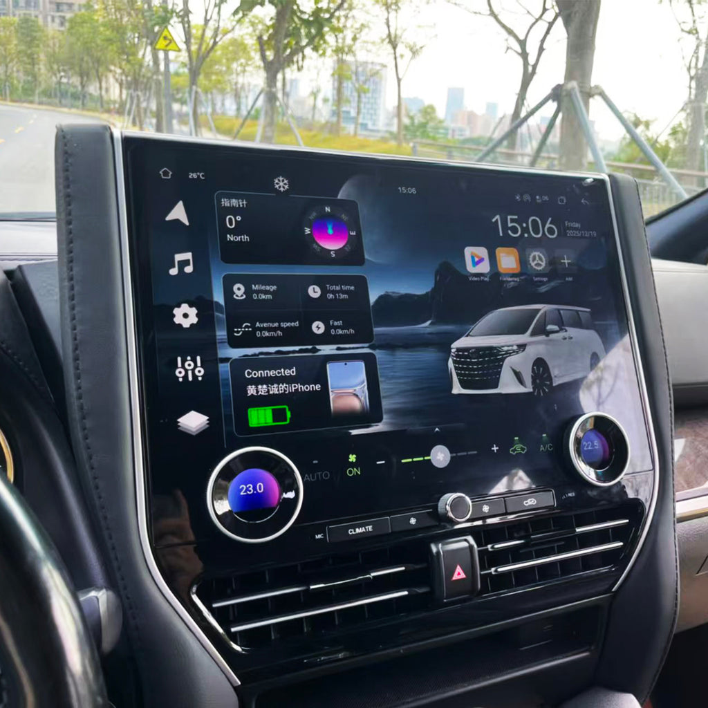 Toyota Alphard 2015-2023 16.8-inch andriod car stereo carplay andriod auto 360 panoramic view